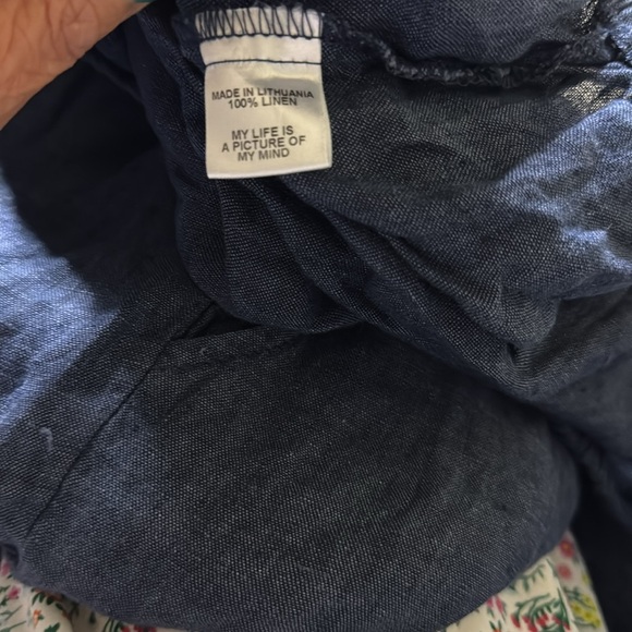 Flax Sociable Flood Wide Leg Linen Large with pockets pants - Picture 7 of 7